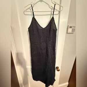 Acacia Swimwear Black Textured Dress